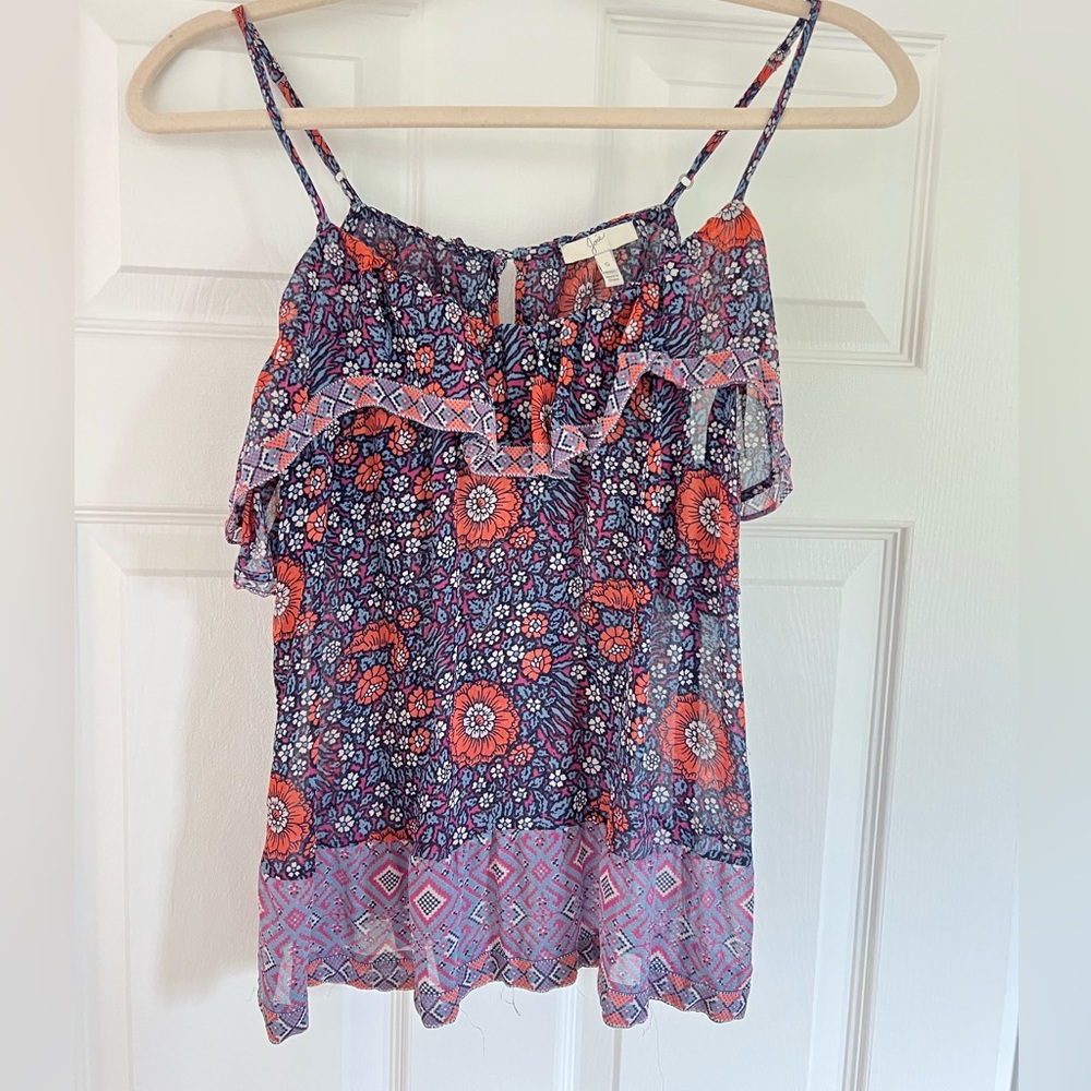 Joie Ruffle Ghana Cami - silk!